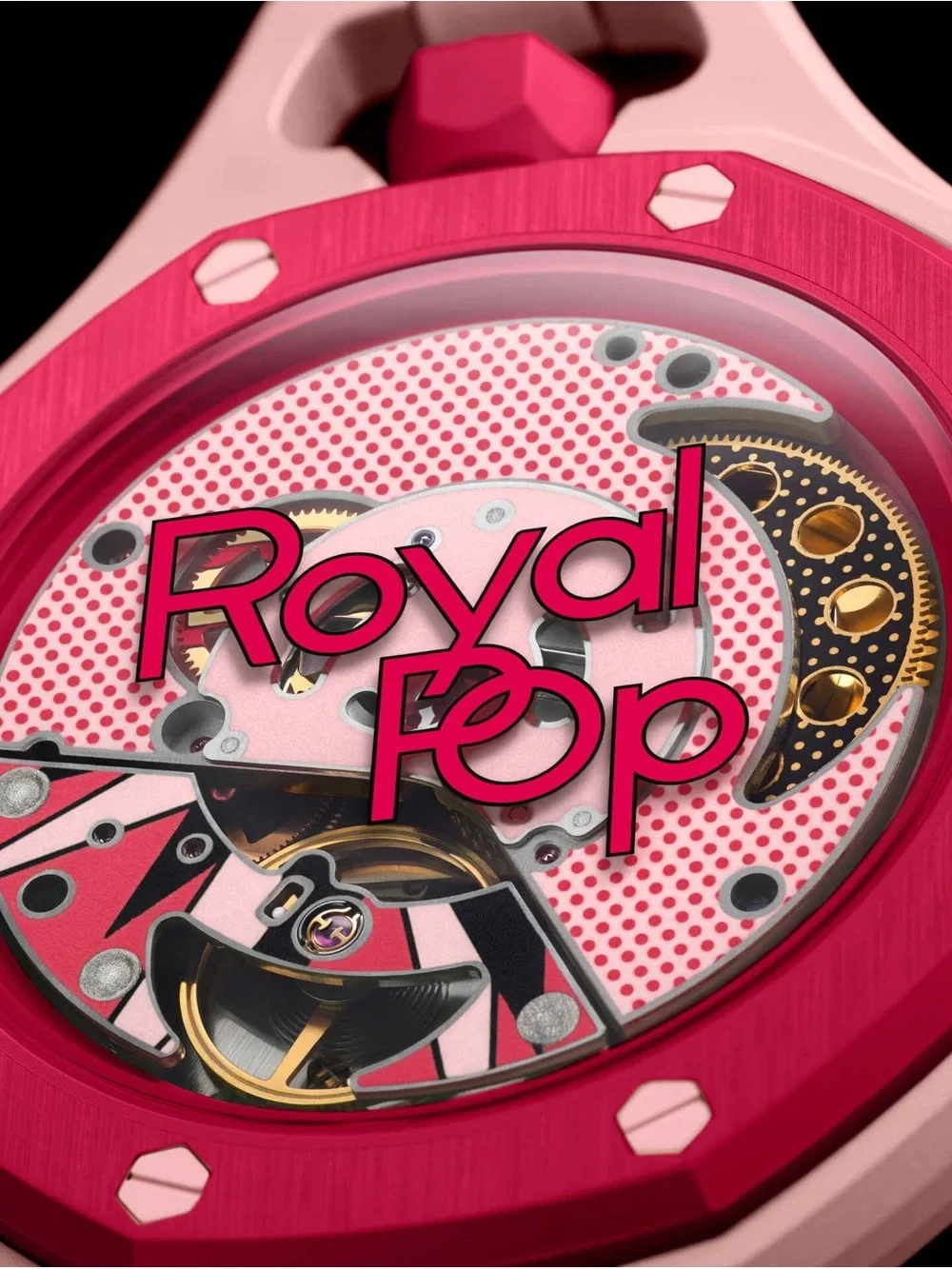 Audemars Piguet x Swatch Royal Pop RED PINK Pendant Watch OTTO ROSSO AP
